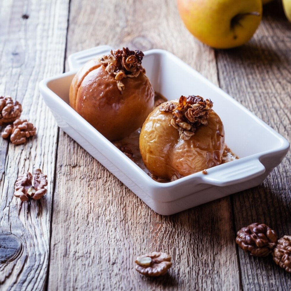 Apples Baked In Maple Syrup New England Recipes